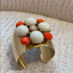 Yosca women’s bracelet gold stones cufflink